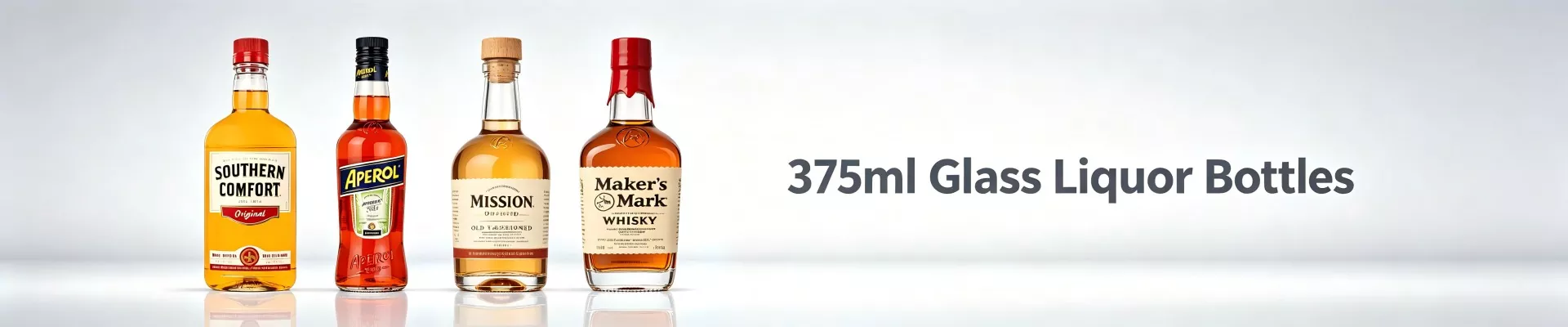 375 мл шыны ликер бөтелкелері