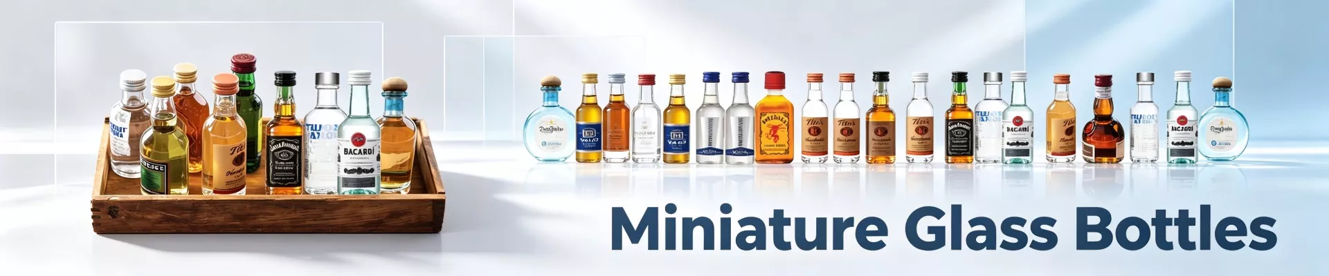 Миниатюралық шыны бөтелкелер