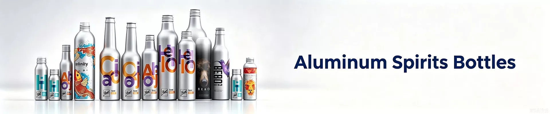 Алюминий спирті бөтелкелері